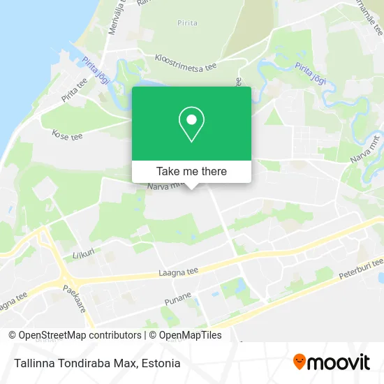Карта Tallinna Tondiraba Max