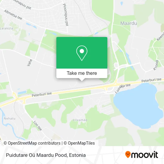 Карта Puidutare Oü Maardu Pood