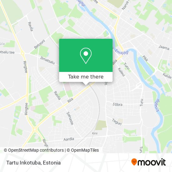 Tartu Inkotuba map