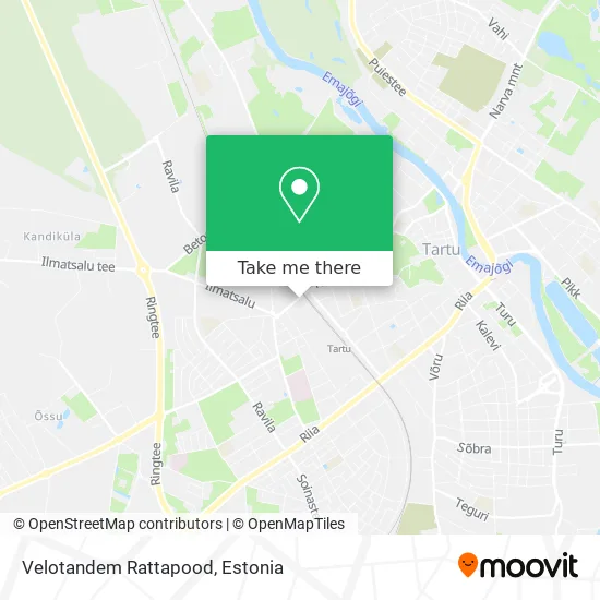 Карта Velotandem Rattapood