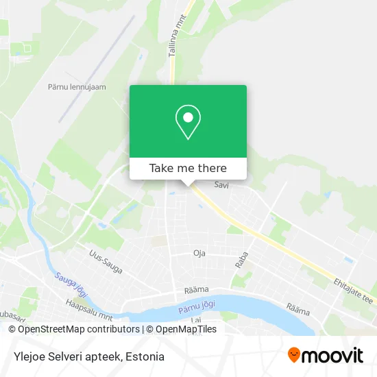 Карта Ylejoe Selveri apteek