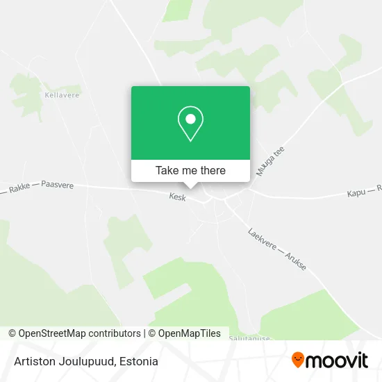 Карта Artiston Joulupuud