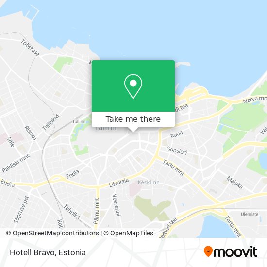 Hotell Bravo map