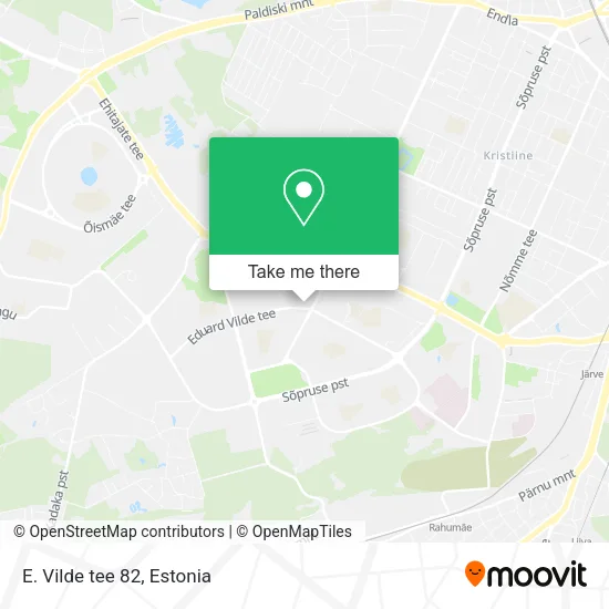 E. Vilde tee 82 map