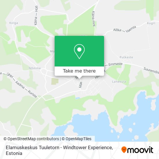 Карта Elamuskeskus Tuuletorn - Windtower Experience