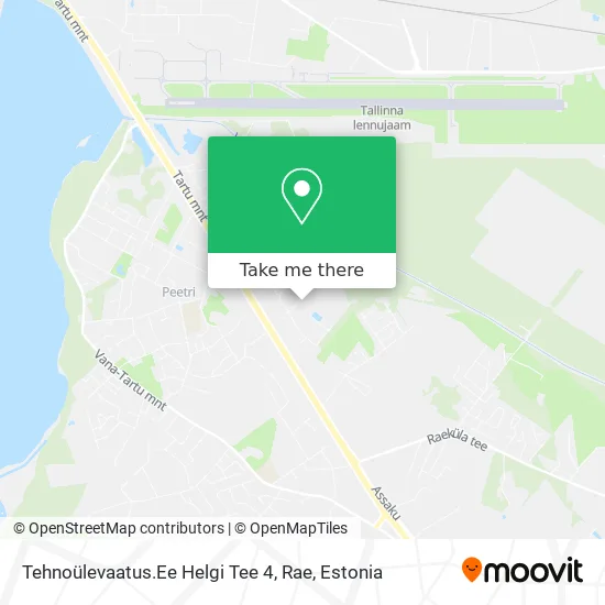 Карта Tehnoülevaatus.Ee Helgi Tee 4, Rae