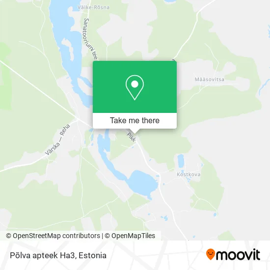 Карта Põlva apteek Ha3