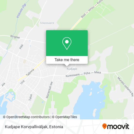 Kudjape Korvpalliväljak map