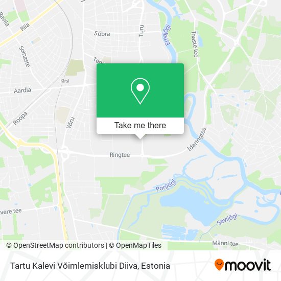 Карта Tartu Kalevi Võimlemisklubi Diiva
