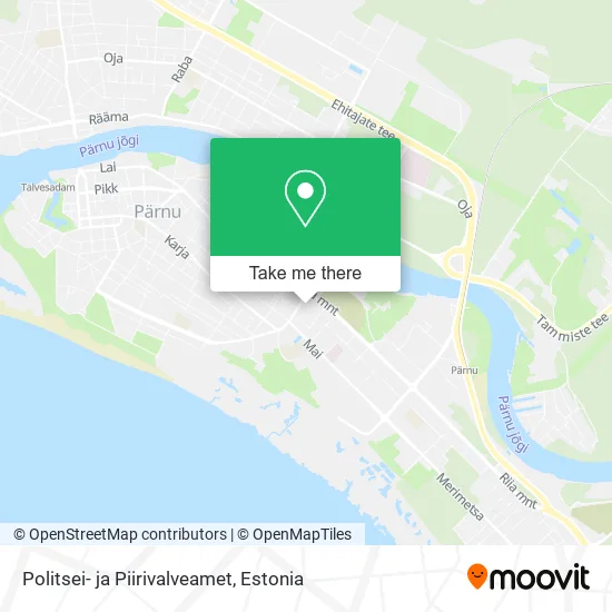 Карта Politsei- ja Piirivalveamet