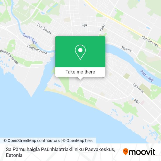 Sa Pärnu haigla Psühhiaatriakliiniku Päevakeskus map