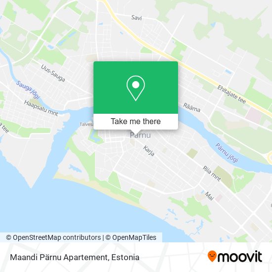 Maandi Pärnu Apartement map