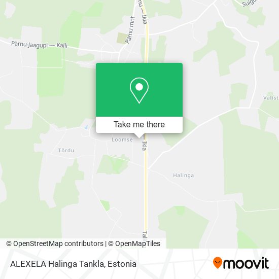 Карта ALEXELA Halinga Tankla
