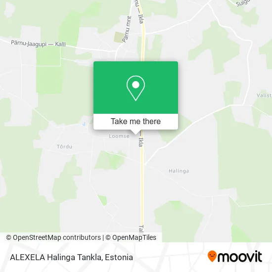 Карта ALEXELA Halinga Tankla