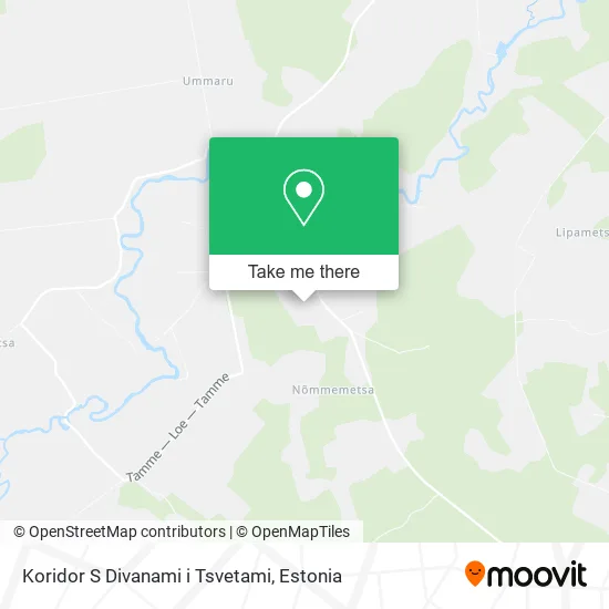 Карта Koridor S Divanami i Tsvetami