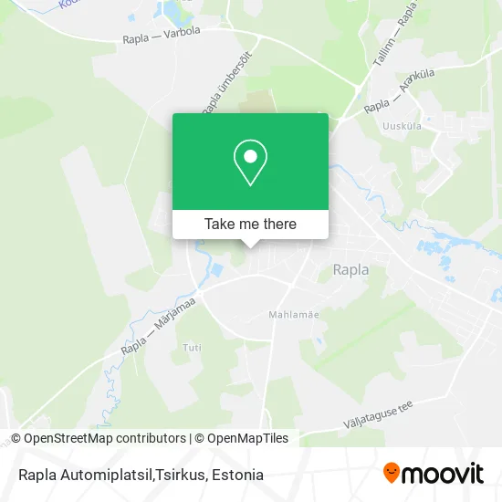Карта Rapla Automiplatsil,Tsirkus