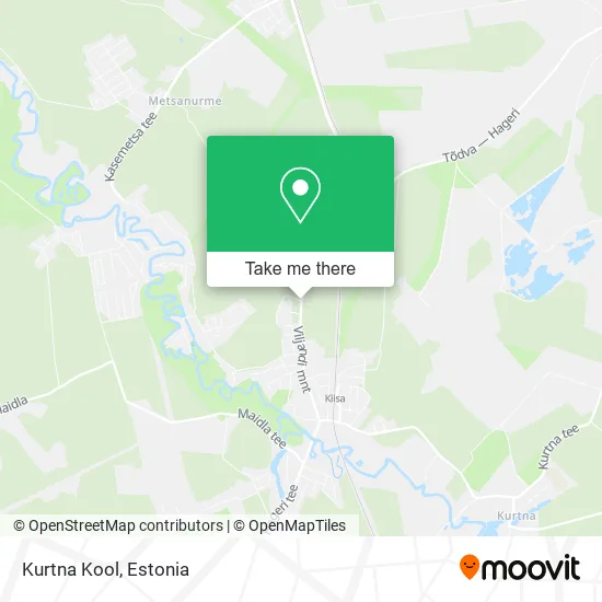 Карта Kurtna Kool
