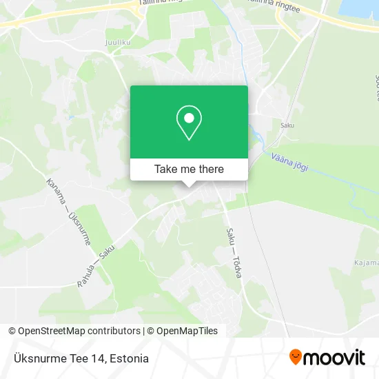 Карта Üksnurme Tee 14