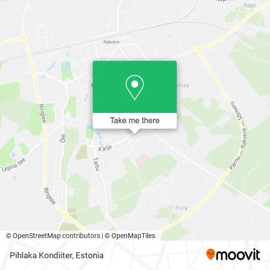 Карта Pihlaka Kondiiter