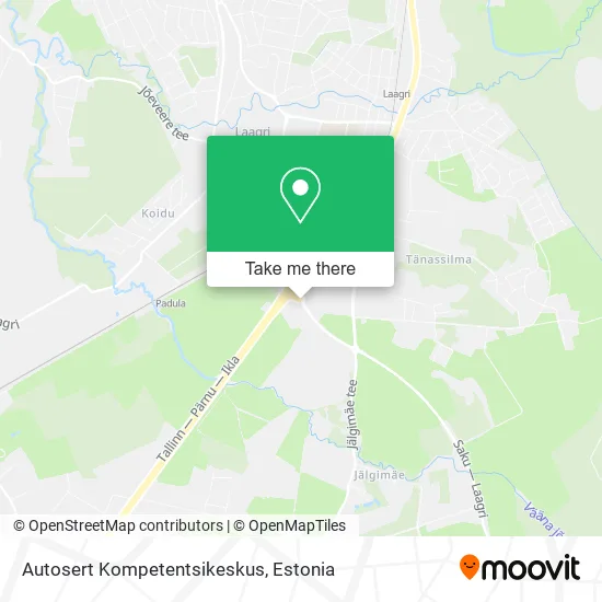 Карта Autosert Kompetentsikeskus