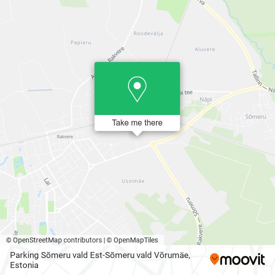 Parking Sõmeru vald Est-Sõmeru vald Võrumäe map
