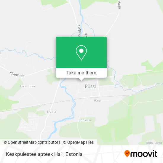 Карта Keskpuiestee apteek Ha1