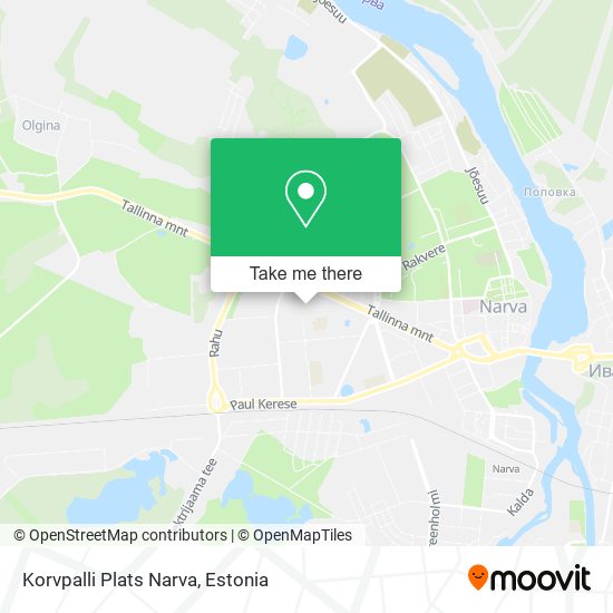 Карта Korvpalli Plats Narva