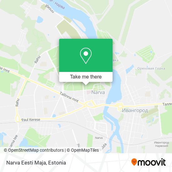 Narva Eesti Maja map