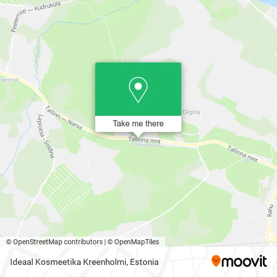 Карта Ideaal Kosmeetika Kreenholmi