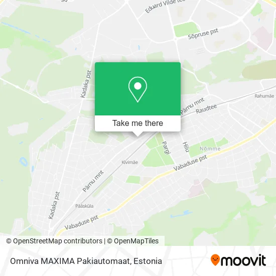 Карта Omniva MAXIMA Pakiautomaat