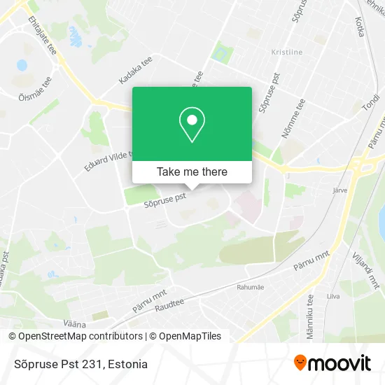 Sõpruse Pst 231 map