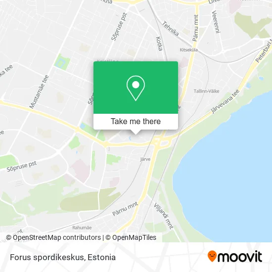 Карта Forus spordikeskus
