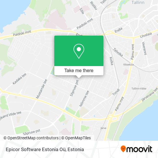 Карта Epicor Software Estonia Oü