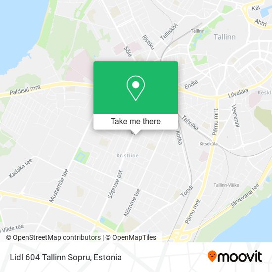 Lidl 604 Tallinn Sopru map