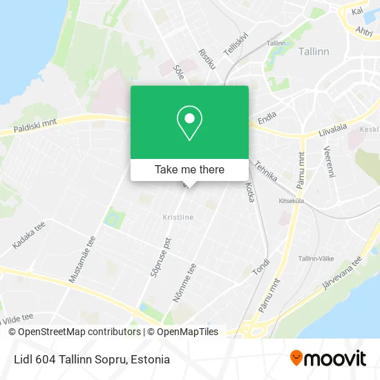 Карта Lidl 604 Tallinn Sopru