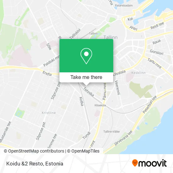 Карта Koidu &2 Resto