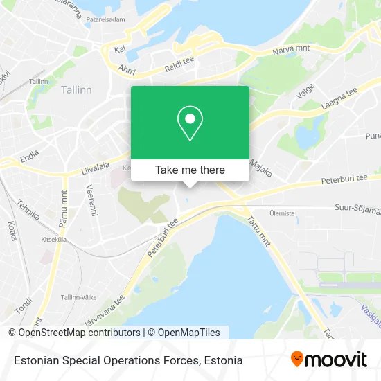 Карта Estonian Special Operations Forces