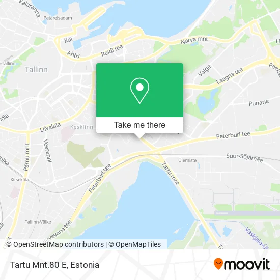 Карта Tartu Mnt.80 E