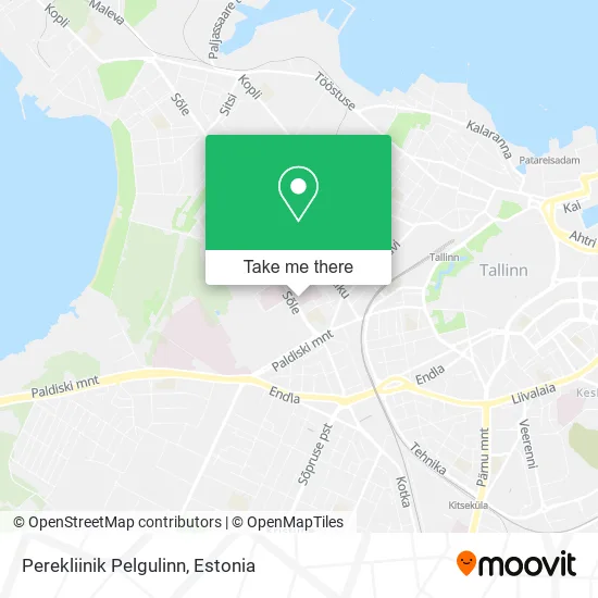 Карта Perekliinik Pelgulinn