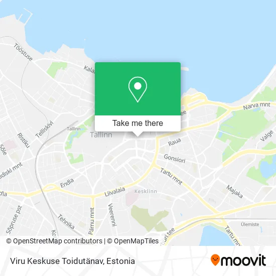 Карта Viru Keskuse Toidutänav