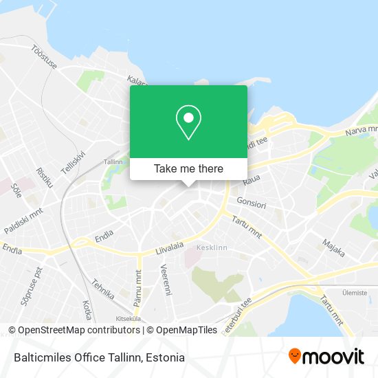 Balticmiles Office Tallinn map