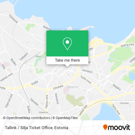 Карта Tallink / Silja Ticket Office