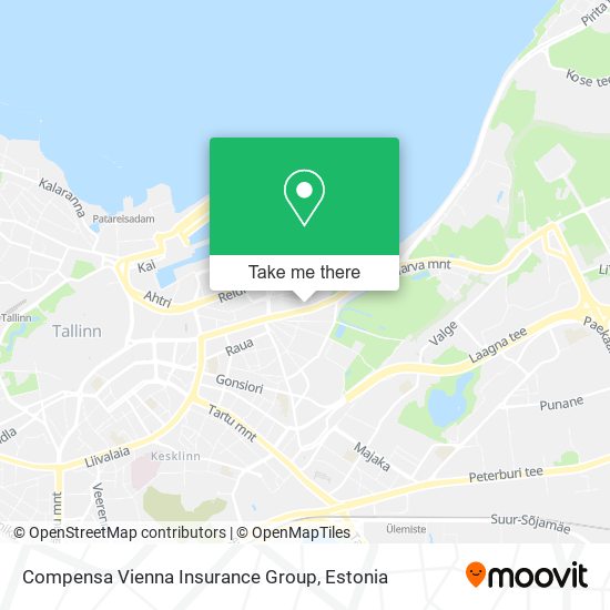 Compensa Vienna Insurance Group map