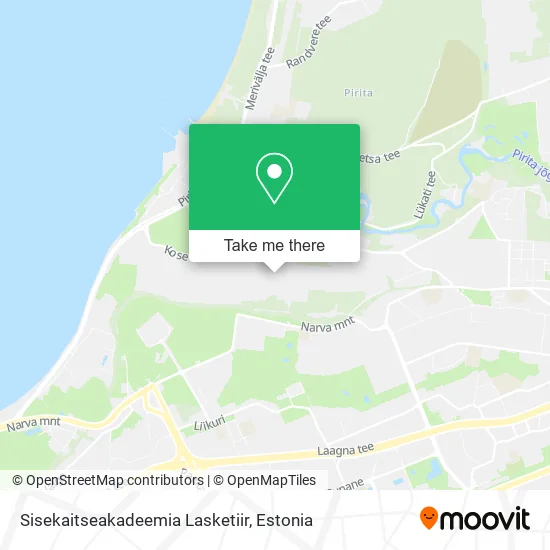 Карта Sisekaitseakadeemia Lasketiir