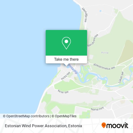 Карта Estonian Wind Power Association