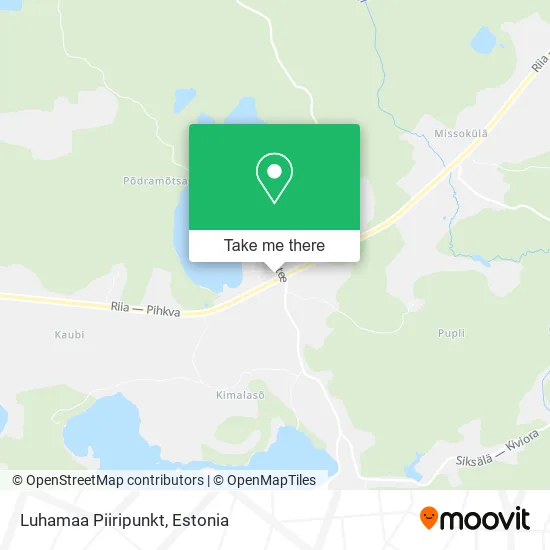 Карта Luhamaa Piiripunkt