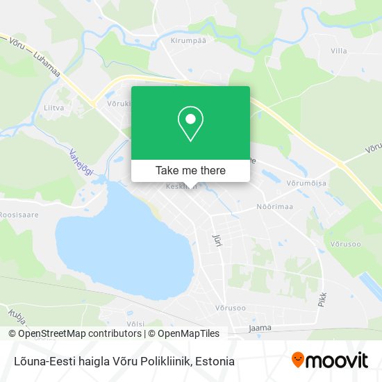 Lõuna-Eesti haigla Võru Polikliinik map