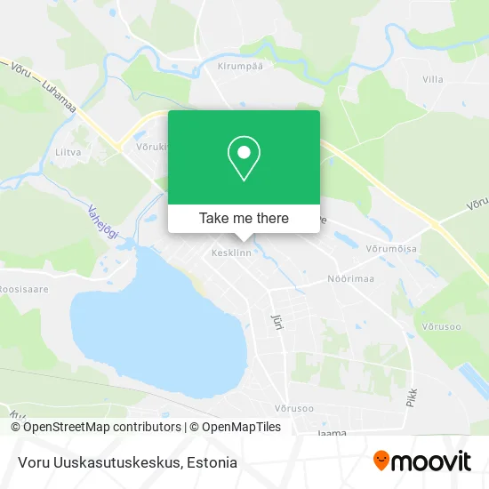 Карта Voru Uuskasutuskeskus