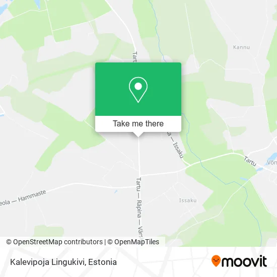 Карта Kalevipoja Lingukivi
