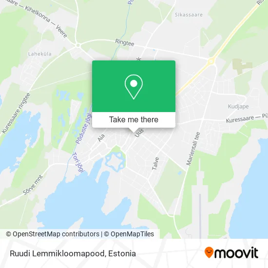 Карта Ruudi Lemmikloomapood
